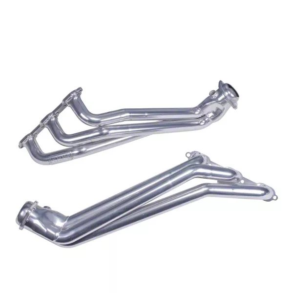 BBK 1-5/8-Inch Long Tube Headers; Polished Silver Ceramic (09-10 3.5L Challenger)