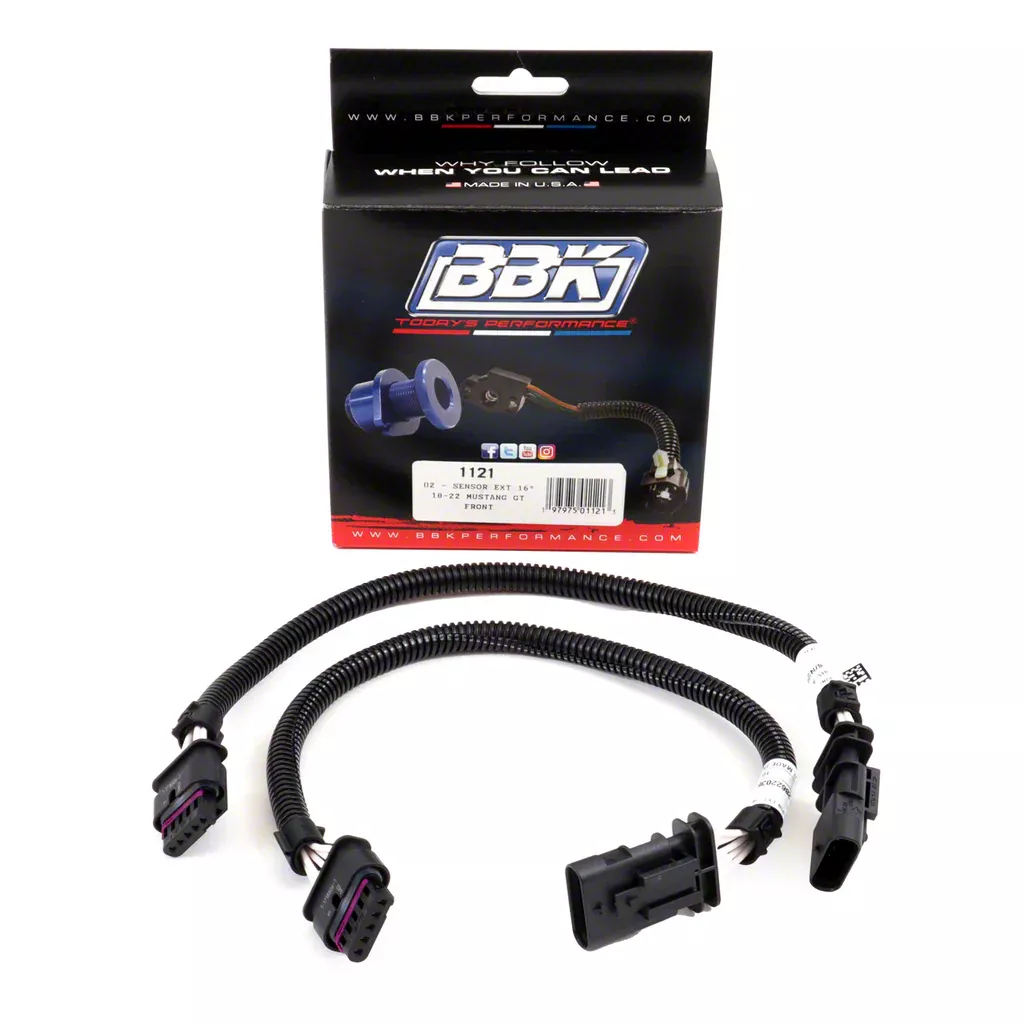 BBK O2 Sensor Wire Harness Extension Kit; Front Pair (18-23 Mustang GT)