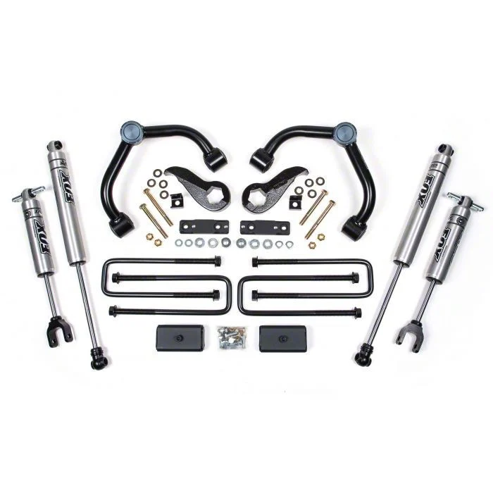 BDS 3-Inch Upper Control Arm Suspension Lift Kit with FOX 2.0 Performance Shocks (20-26 Sierra 3500 HD w/ Factory Overload Springs)