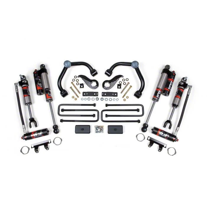 BDS 3-Inch Upper Control Arm Suspension Lift Kit with FOX 2.5 Performance Elite Shocks (20-26 Sierra 3500 HD SRW w/o Factory Overload Springs)