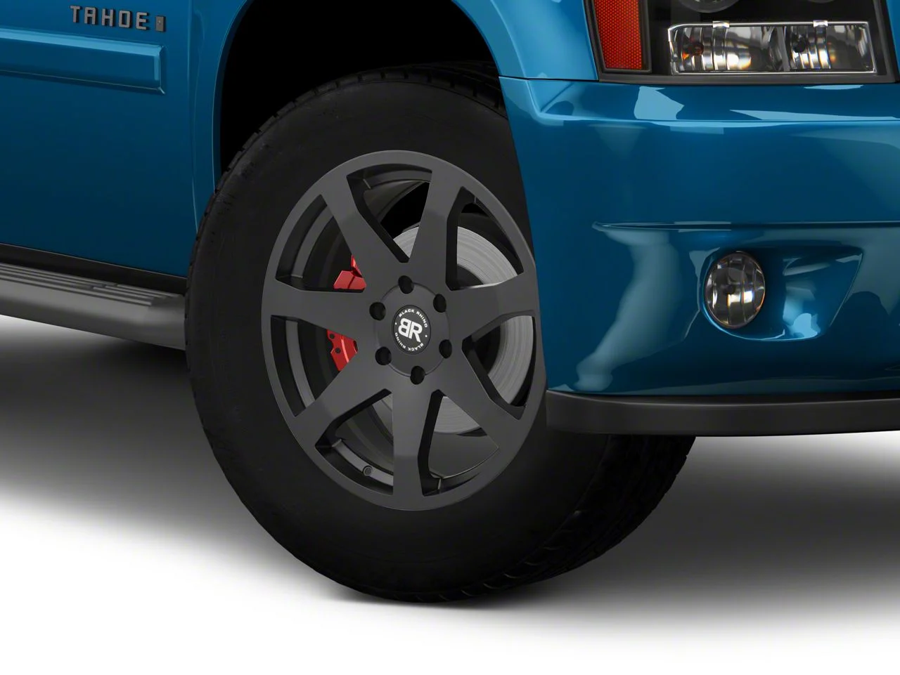 Black Rhino Mozambique Matte Black 6-Lug Wheel; 20x8.5; 45mm Offset (07-14 Tahoe)