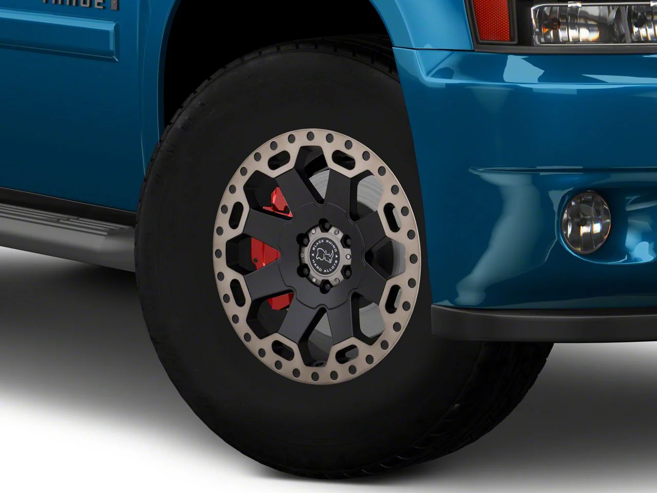 Black Rhino Warlord Matte Black with Machined Dark Tint Lip 6-Lug Wheel; 17x9; 12mm Offset (07-14 Tahoe)