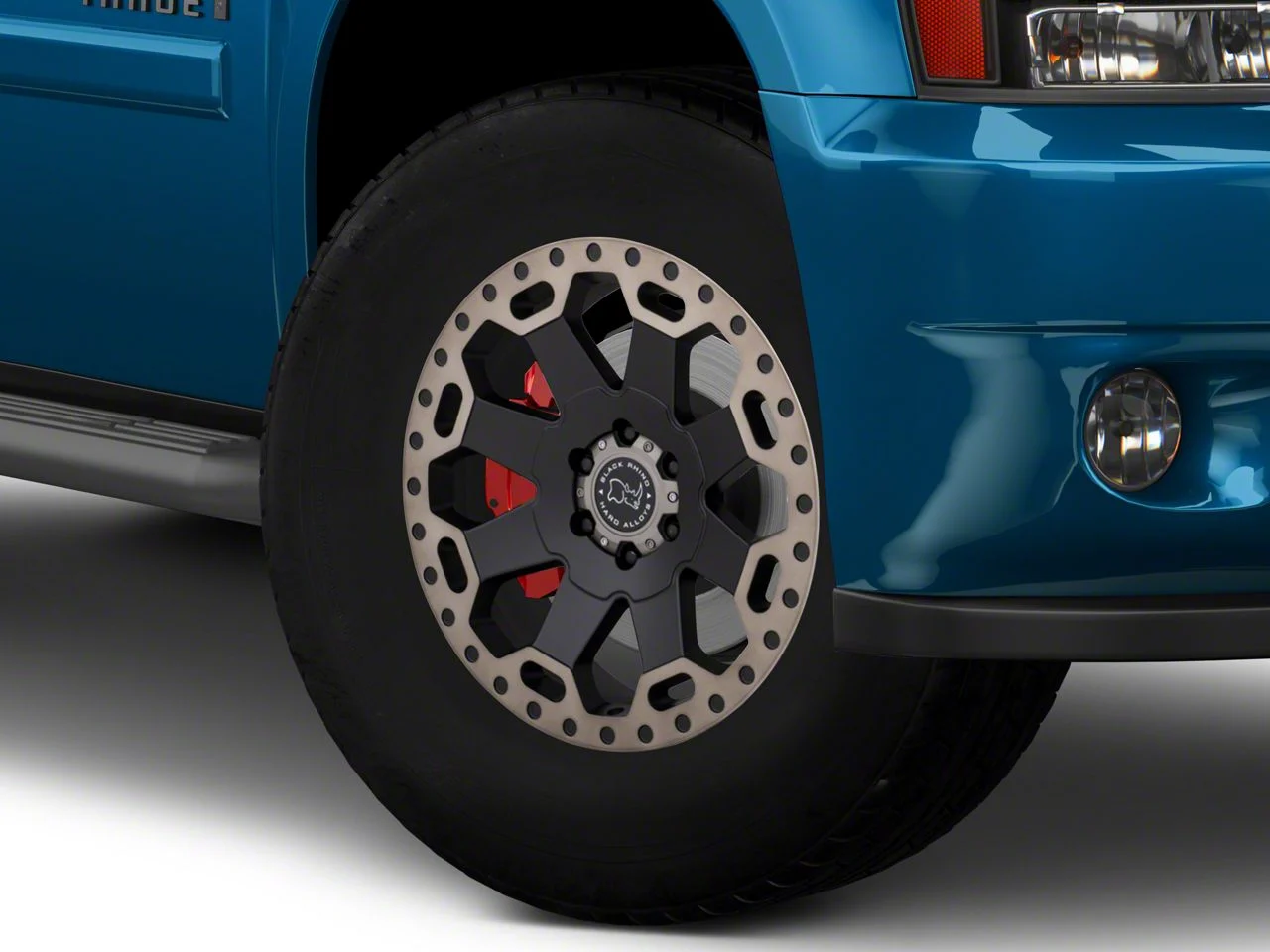 Black Rhino Warlord Matte Black with Machined Dark Tint Lip 6-Lug Wheel; 18x9; -12mm Offset (07-14 Tahoe)