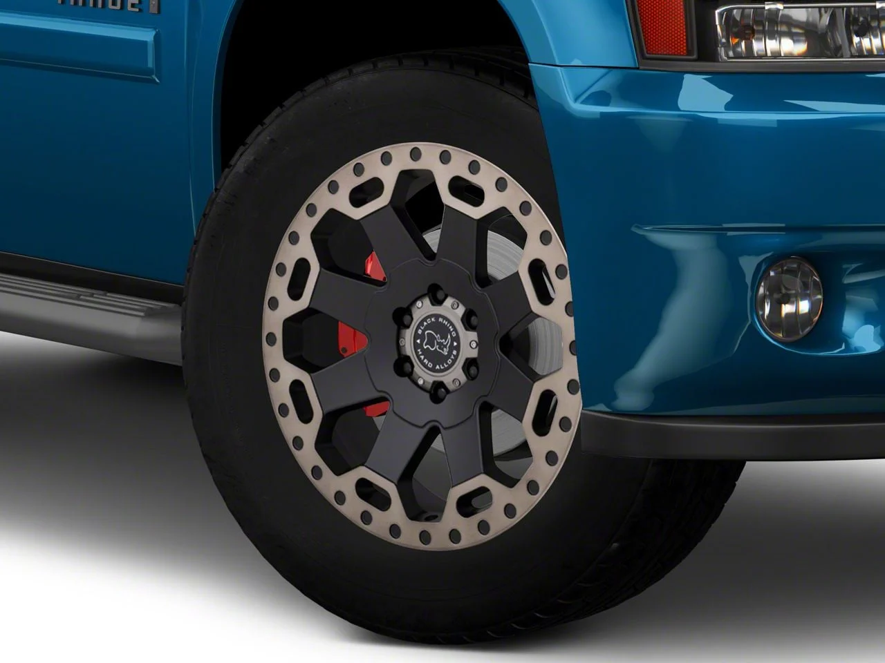 Black Rhino Warlord Matte Black with Machined Dark Tint Lip 6-Lug Wheel; 20x9; 12mm Offset (07-14 Tahoe)