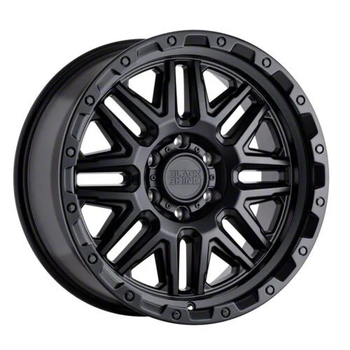 Black Rhino Alamo Matte Black 8-Lug Wheel; 20x9; -18mm Offset (07-10 Sierra 2500 HD)