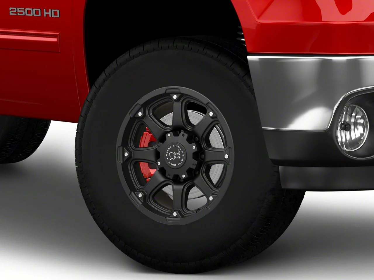 Black Rhino Glamis Matte Black 8-Lug Wheel; 17x9; -12mm Offset (07-10 Sierra 2500 HD)