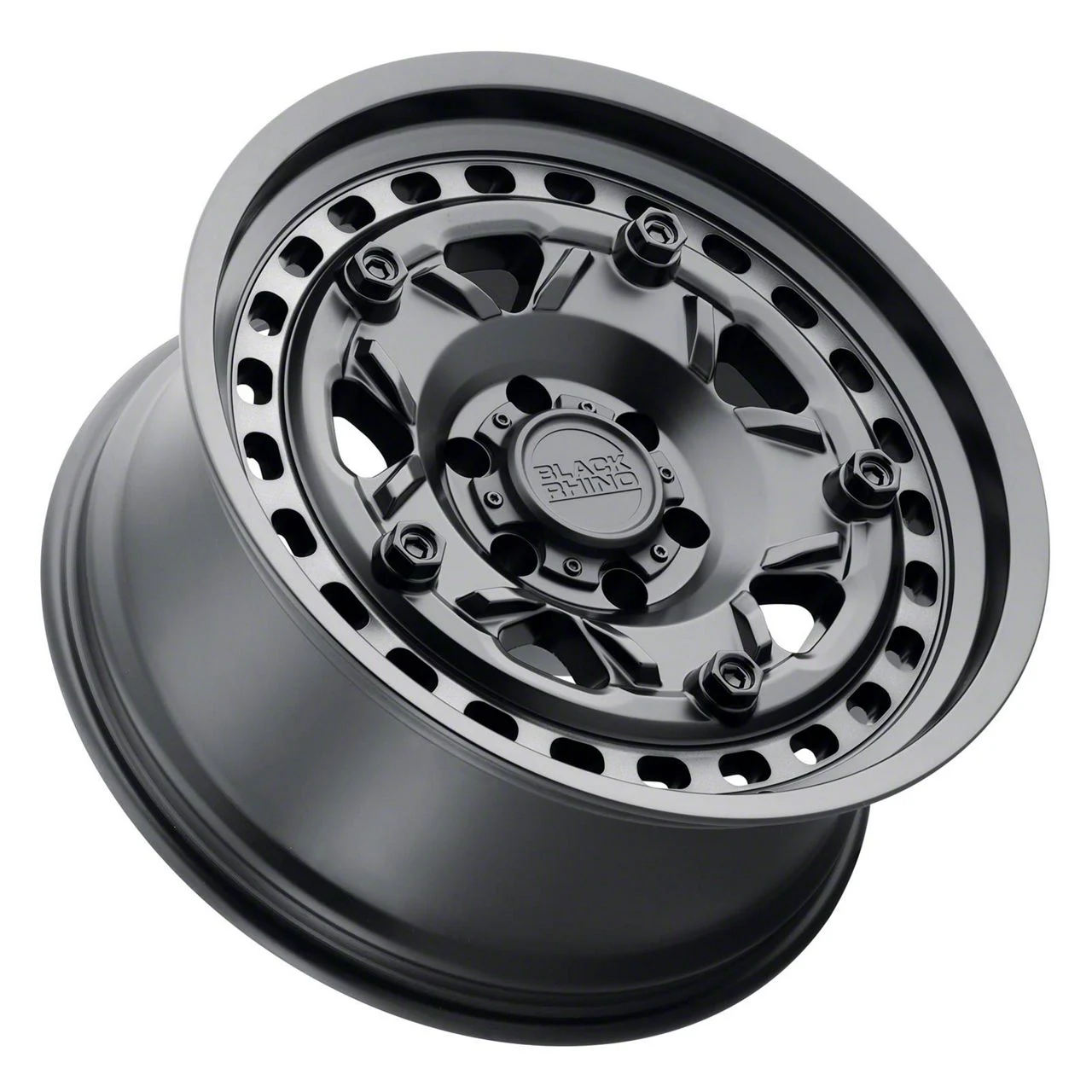 Black Rhino Grange Matte Black with Machined Tint Ring 8-Lug Wheel; 18x9; -18mm Offset (07-10 Sierra 2500 HD)