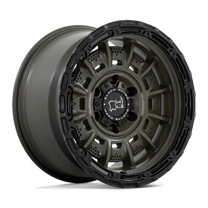 Black Rhino Legion Olive Drab Green with Black Lip 8-Lug Wheel; 20x10; -18mm Offset (07-10 Sierra 2500 HD)