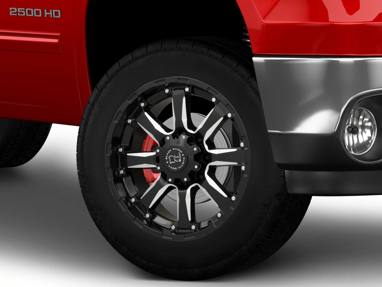 Black Rhino Sierra Gloss Black Milled 8-Lug Wheel; 20x10; -23mm Offset (07-10 Sierra 2500 HD)