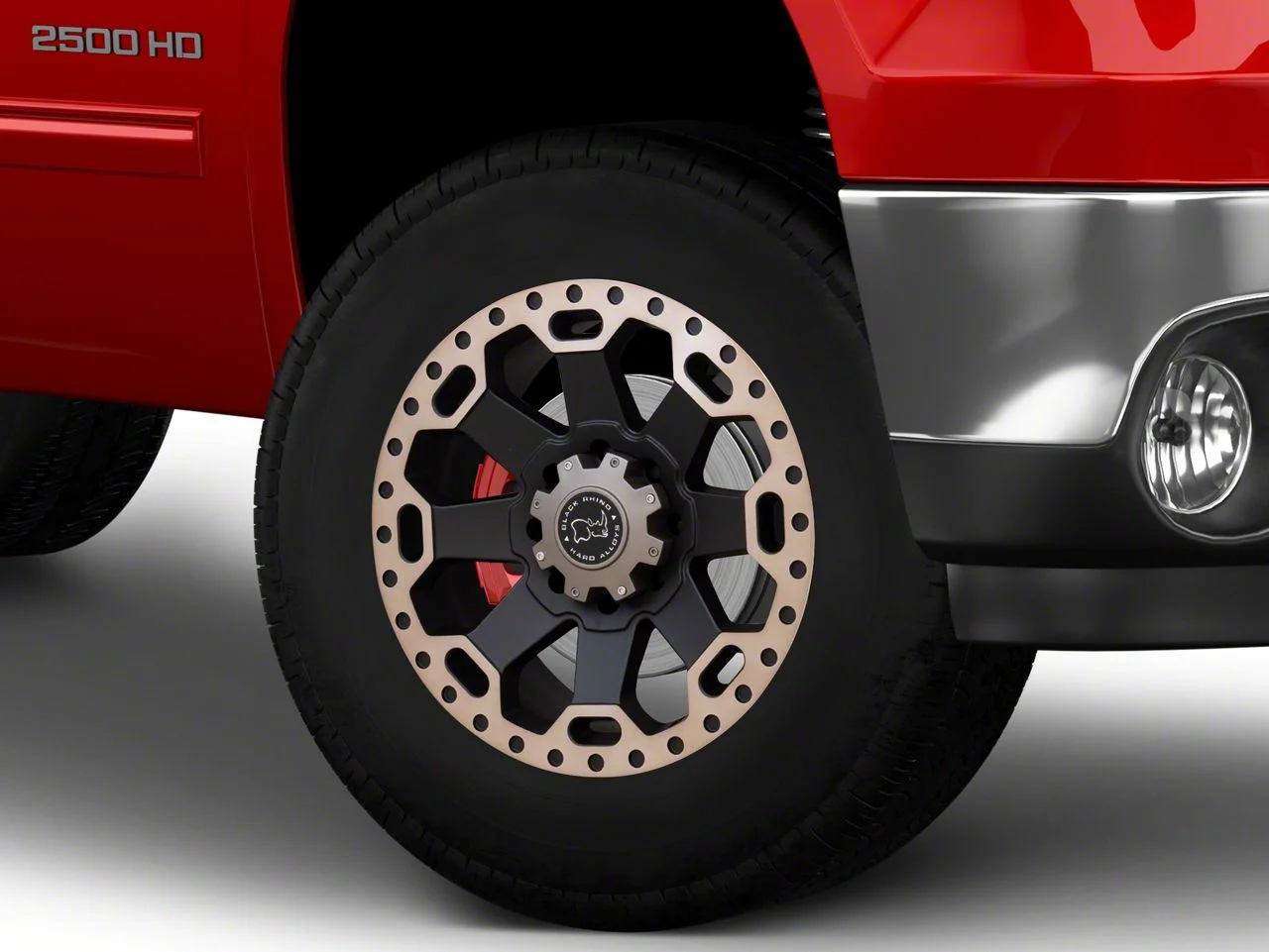 Black Rhino Warlord Matte Black with Machined Dark Tint 8-Lug Wheel; 18x9; -12mm Offset (07-10 Sierra 2500 HD)