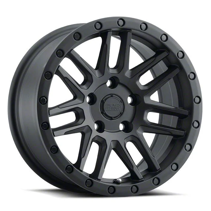 Black Rhino Arches Matte Black 6-Lug Wheel; 17x9.5; -18mm Offset (07-14 Tahoe)