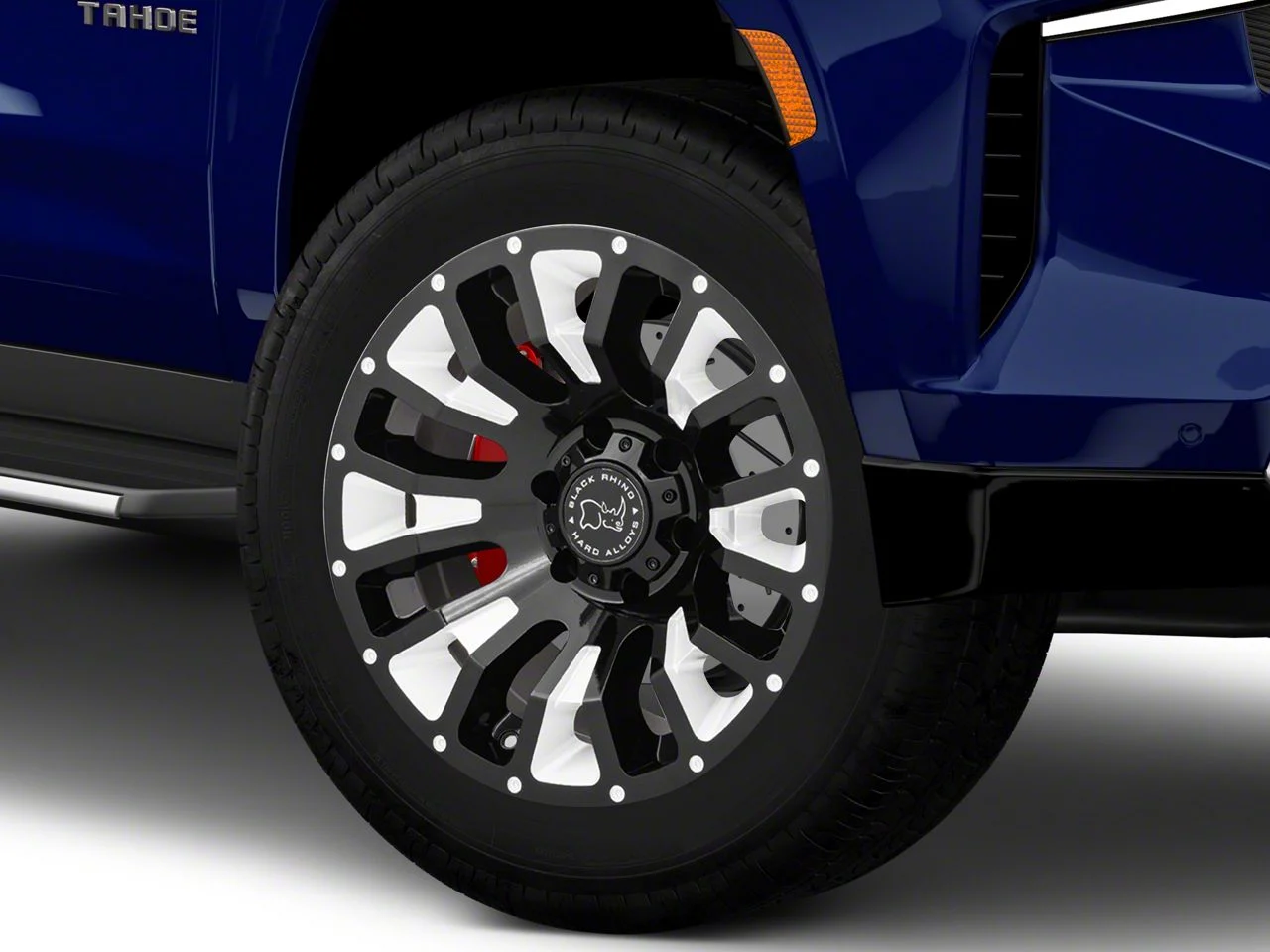 Black Rhino Pinatubo Gloss Black Milled 6-Lug Wheel; 20x12; -44mm Offset (21-26 Tahoe)