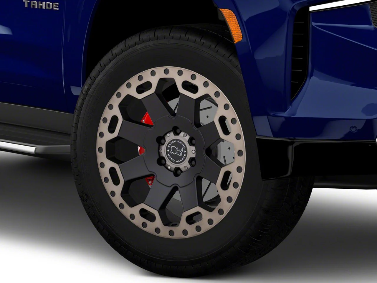 Black Rhino Warlord Matte Black with Machined Dark Tint Lip 6-Lug Wheel; 20x9; 12mm Offset (21-26 Tahoe)