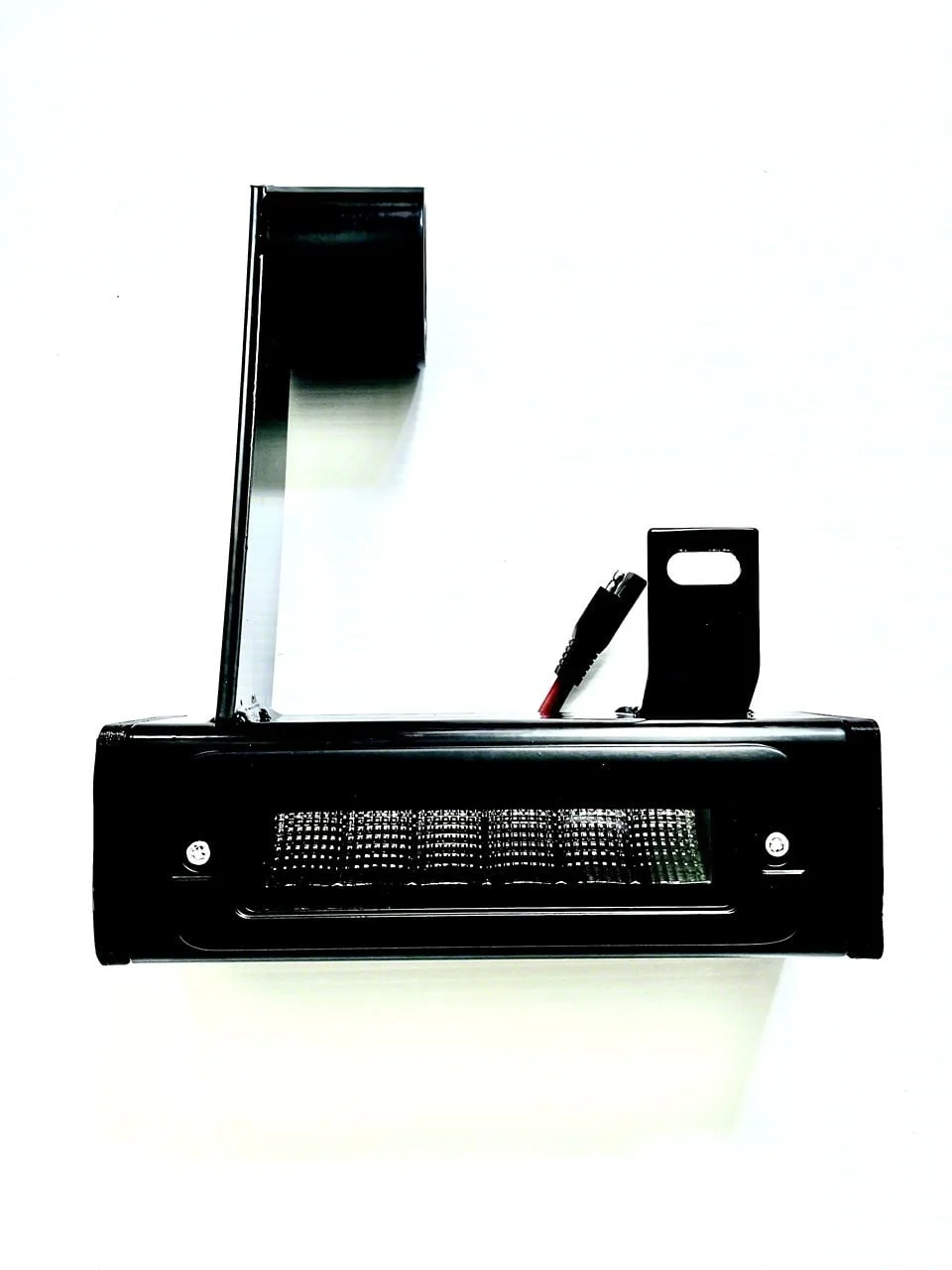 BMC Lights 3-Inch Hitch Bar Lighting Kit with Race Sport 7-Inch Blackout Series Lights; Flood Beam (20-26 Sierra 2500 HD)