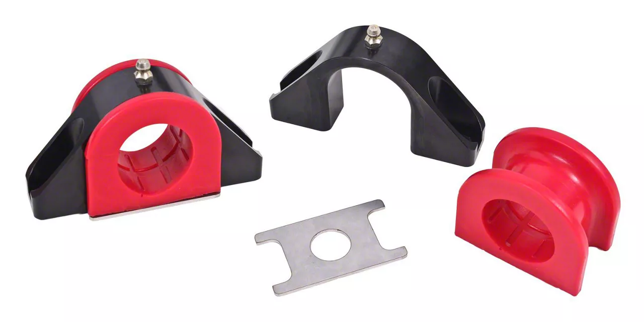 BMR 1.50-Inch Billet Aluminum Sway Bar Mount; Polyurethane Bushings (05-14 Mustang)