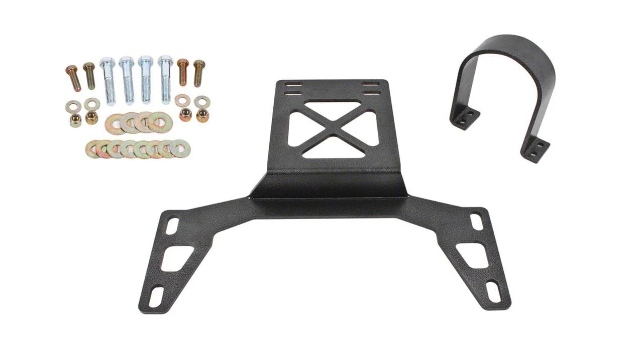 BMR Front Driveshaft Safety Loop; Black Hammertone (07-14 Mustang GT500)