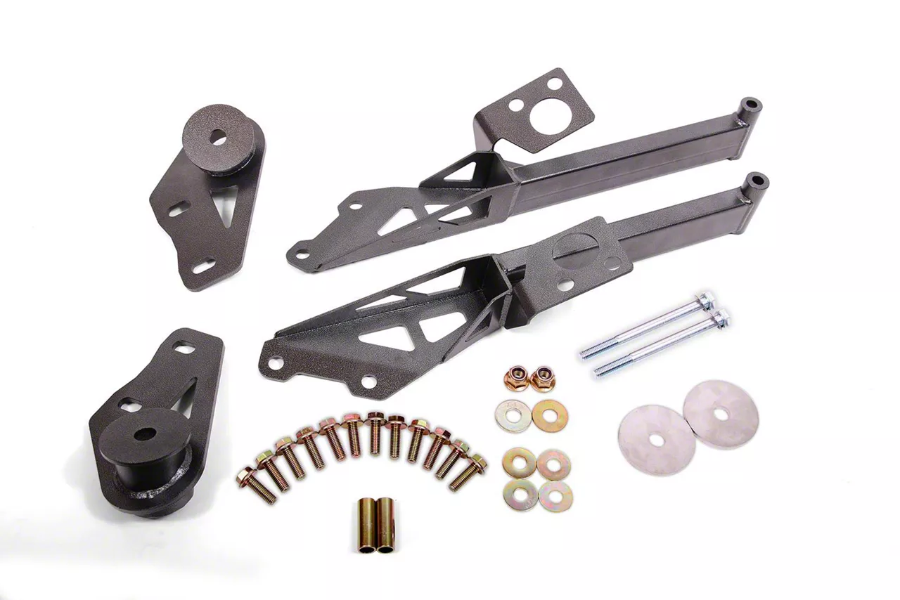 BMR IRS Subframe Support Brace; Black Hammertone (15-26 Mustang)