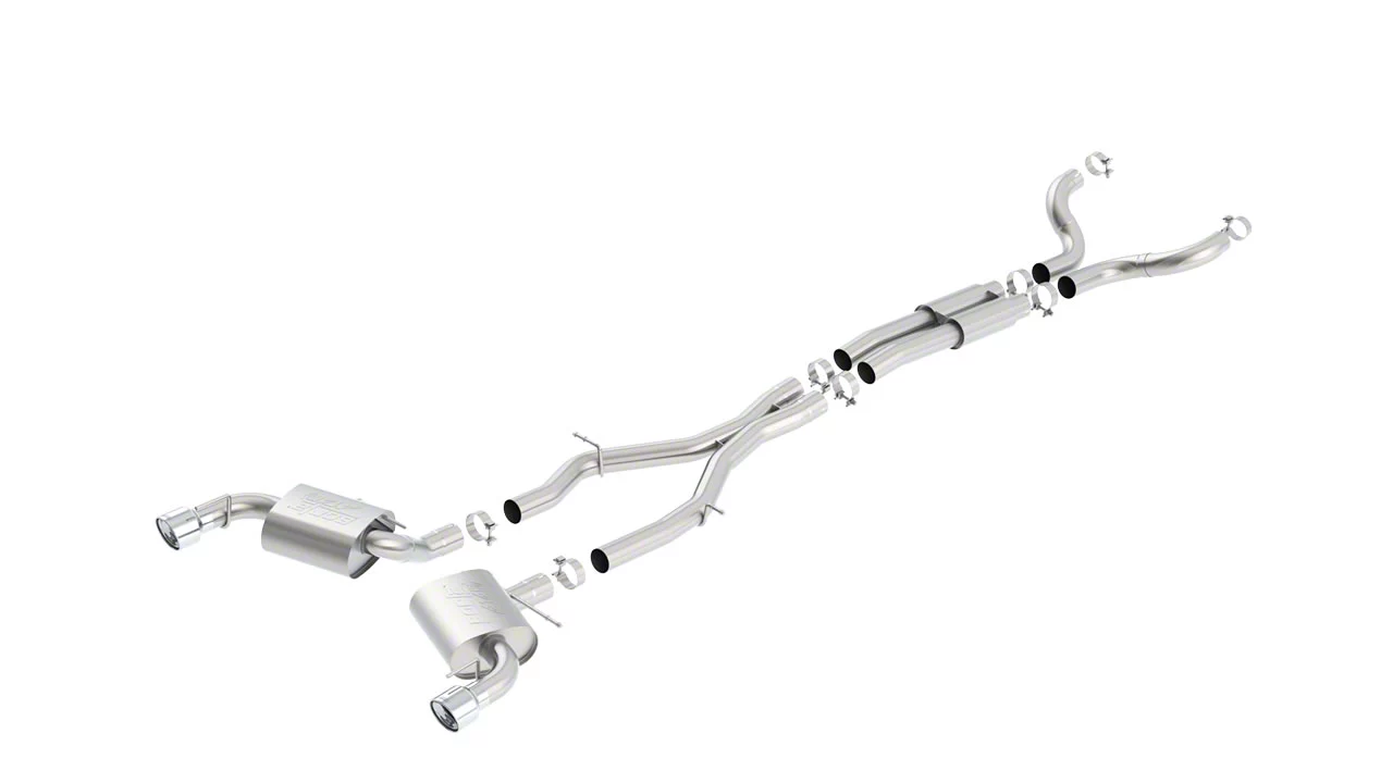 Borla ATAK Cat-Back Exhaust with Polished Tips (16-24 Camaro SS Coupe w/o NPP Dual Mode Exhaust)