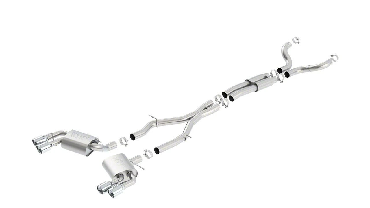 Borla S-Type Cat-Back Exhaust with Polished Tips (16-24 Camaro SS Coupe w/ NPP Dual Mode Exhaust or Quad Exhaust)