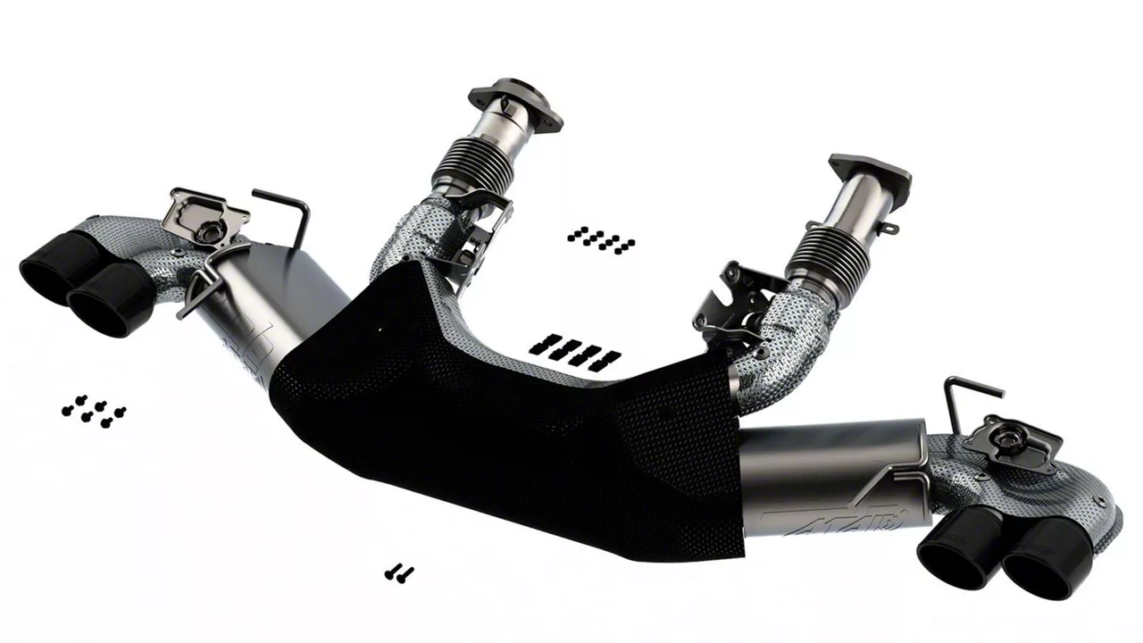 Borla ATAK Cat-Back Exhaust with Black Chrome Tips (20-26 6.2L Corvette C8 w/ NPP Dual Mode Exhaust)