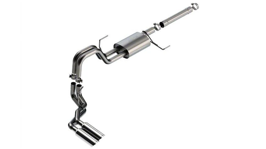 Borla S-Type Single Exhaust System with Chrome Tip; Side Exit (21-26 3.5L PowerBoost F-150)