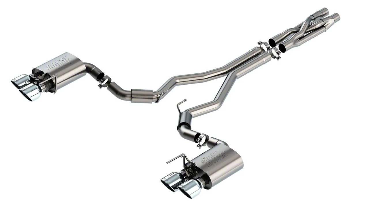 Borla ATAK Cat-Back Exhaust with Chrome (20-22 Mustang GT500)