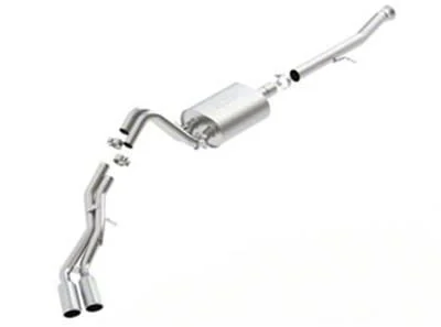 Borla S-Type Dual Exhaust System with Chrome Tips; Same Side Exit (15-20 Yukon XL Denali)