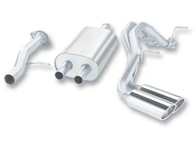 Borla Touring Dual Exhaust System with Chrome Tips; Same Side Exit (07-10 Yukon Denali)