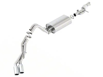 Borla Touring Dual Exhaust System with Chrome Tips; Same Side Exit (15-20 Yukon Denali)