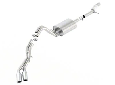 Borla Touring Dual Exhaust System with Chrome Tips; Same Side Exit (15-19 5.3L Yukon)