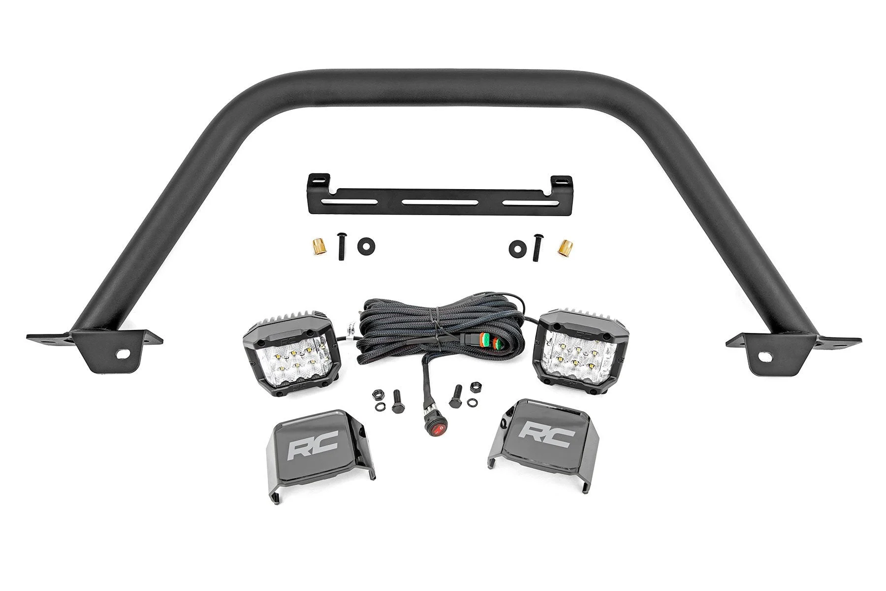Safari Bar w/3" OSRAM Wide LED Pair for OE Modular Bumper, 2021+ Ford Bronco