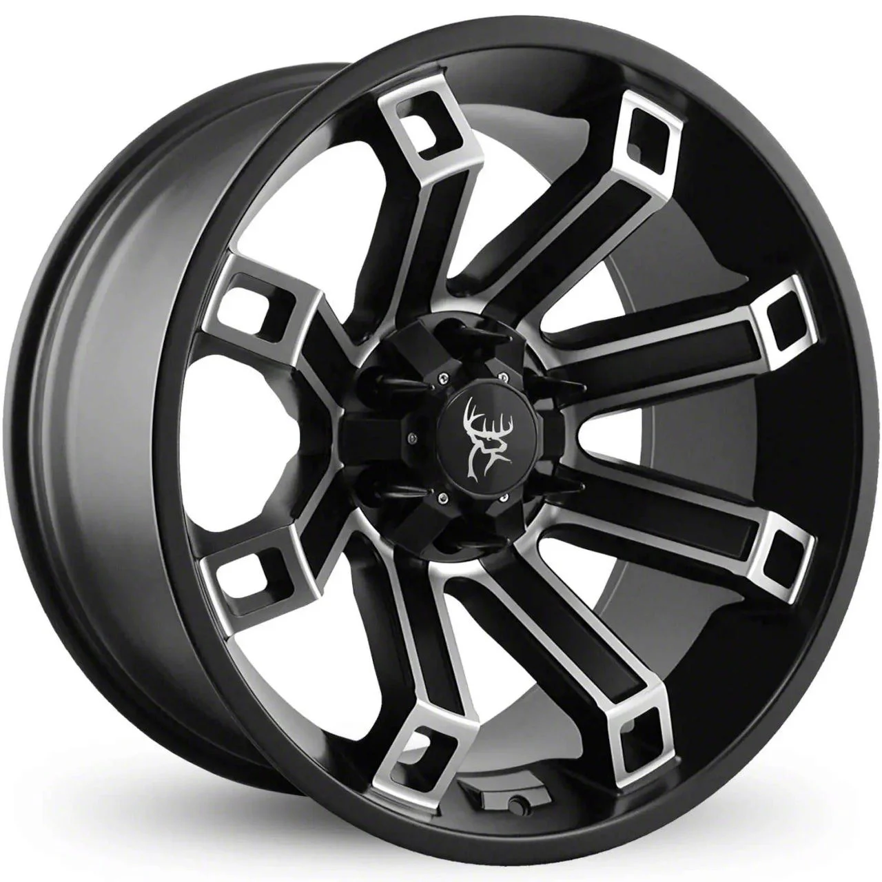 Buck Commander Hollow Point Satin Black Machined Face 6-Lug Wheel; 20x10; -35mm Offset (07-14 Tahoe)