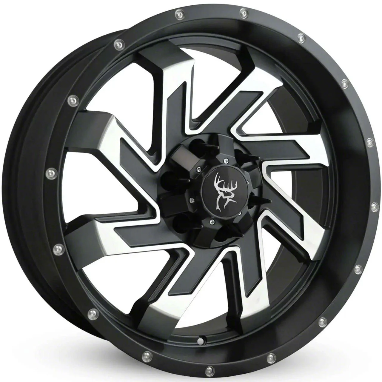 Buck Commander SAW Satin Black Machined Face 6-Lug Wheel; 20x9; 0mm Offset (07-14 Tahoe)