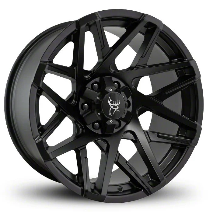 Buck Commander Canyon All Satin Black 6-Lug Wheel; 20x10; -25mm Offset (14-18 Sierra 1500)