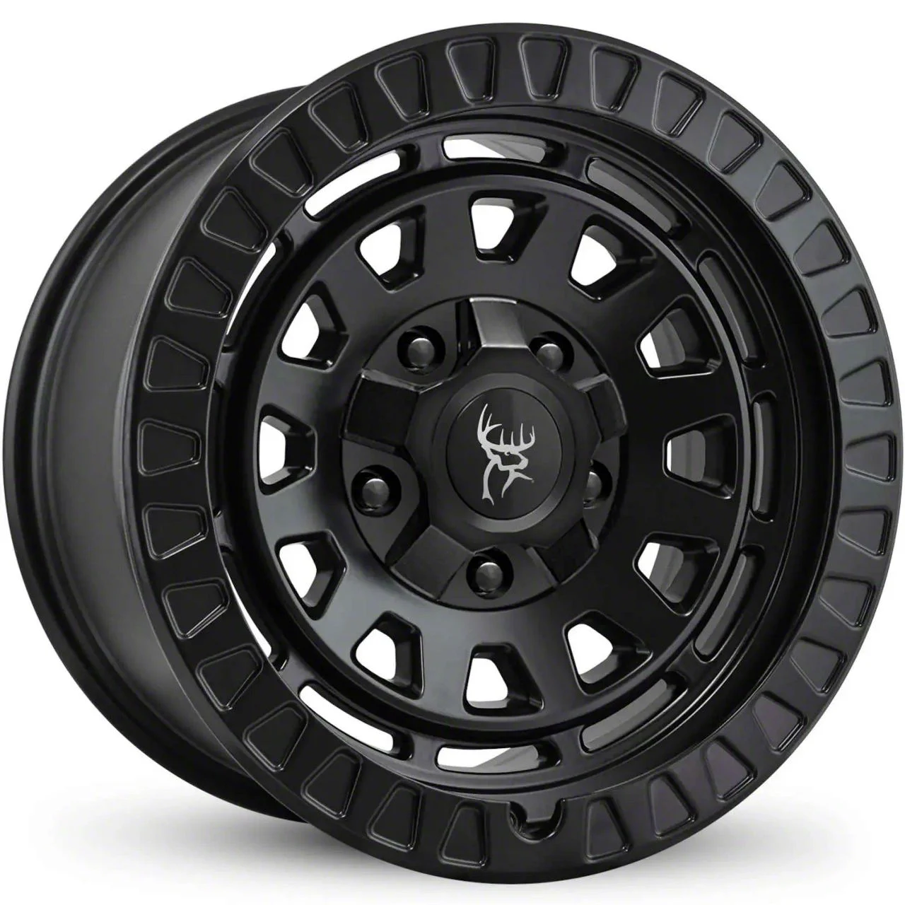 Buck Commander Venture All Satin Black Wheel; 17x9; 0mm Offset (15-20 Yukon)