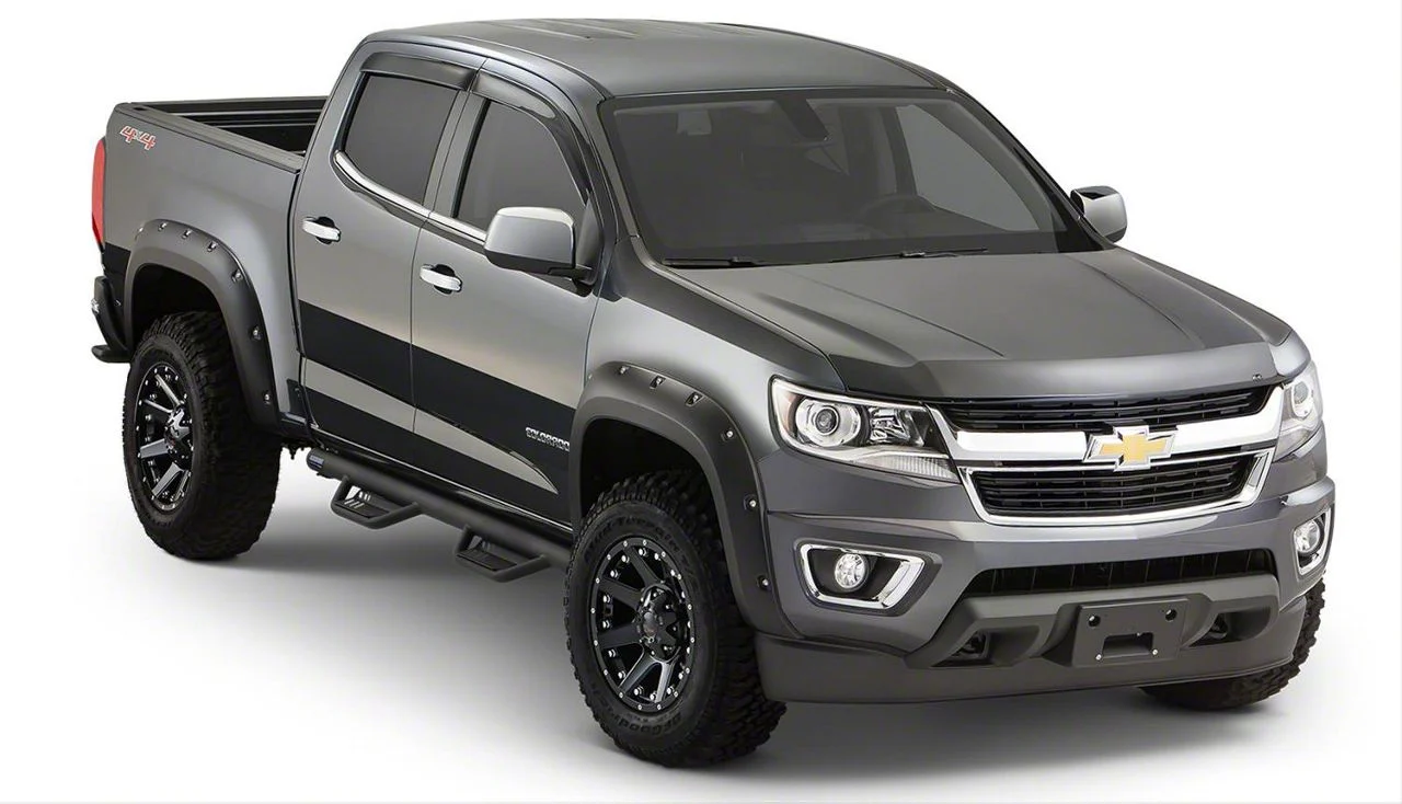 Husky Liners Pocket Style Fender Flares; Front and Rear; Matte Black (15-20 Colorado w/ 5-Foot Short Box, Excluding ZR2)