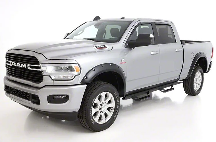 Bushwacker Pocket Style Fender Flares; Front; Matte Black (20-26 Sierra 3500 HD)