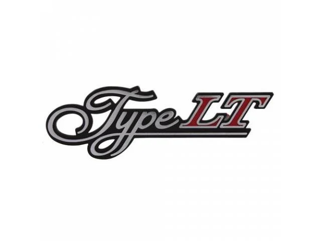 EMBLEM, Grille, *Type LT*, die cast w/ script