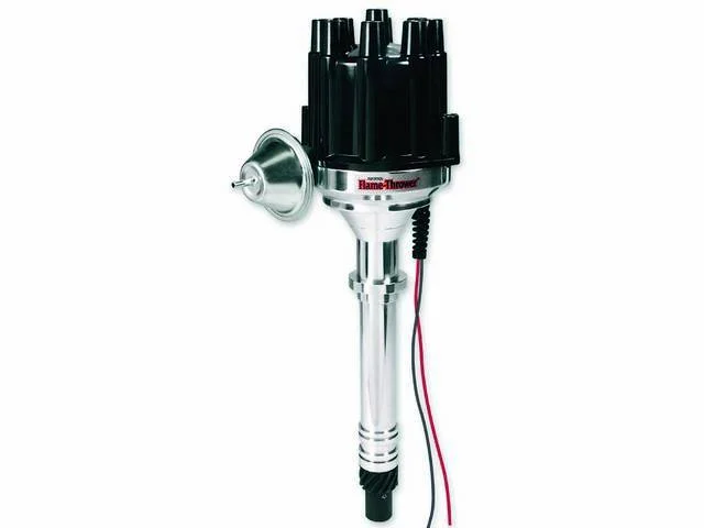 Distributor, Pertronix, Billet W/ Black Female Style Cap, w/ Ignitor II Module