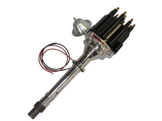 Distributor, Pertronix, Billet W/ Black Male Style Cap, w/ Ignitor III Module