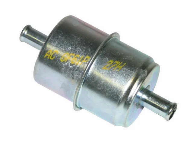 Fuel Filter, In-Line, large capacity paper element, 2 7/16 inch case length w/ 3/8 inch ports, ACDelco