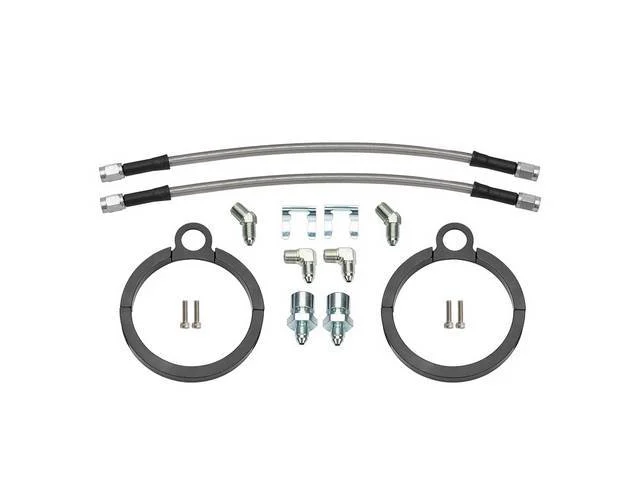 Braided Stainless Hydraulic Brake Hose Kit, Rear, Clamp-On, Wilwood
