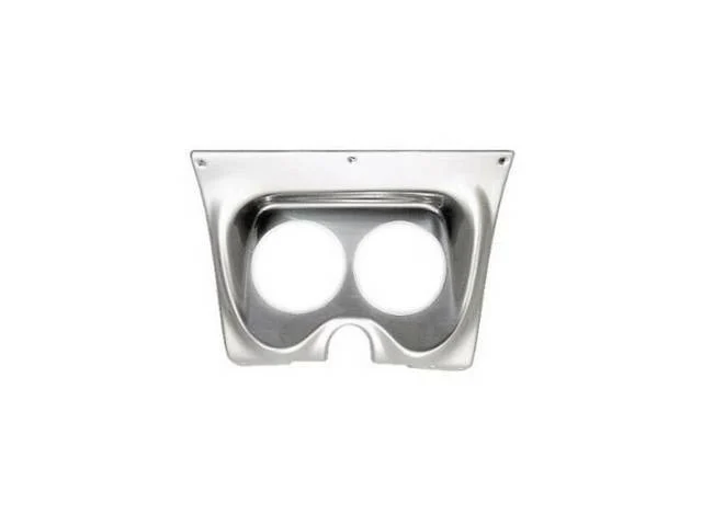 HOUSING, Instrument Carrier, custom gauge panel w/ brushed aluminum face, mounts in stock location, features two gauge openings - mounts two 5 inch gauges (common size for speedometer and tachometer), gauges not incl, molded UV resistant ABS-plastic, Clas