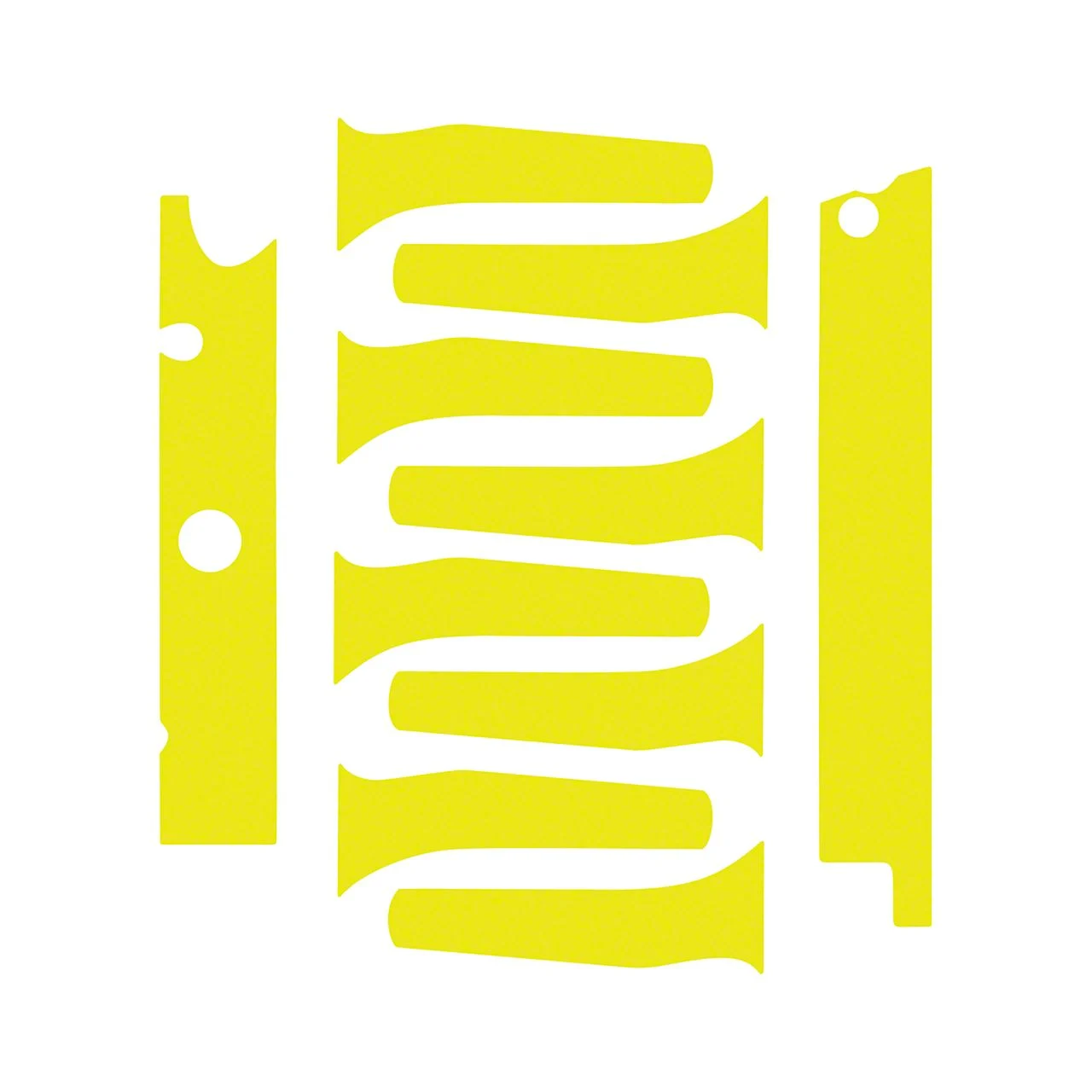 CA Engine Decal Graphics; Gloss Yellow (14-19 Corvette C7 Grand Sport, Stingray)