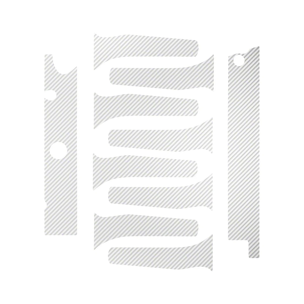 CA Engine Decal Graphics; White Carbon Fiber (14-19 Corvette C7 Grand Sport, Stingray)