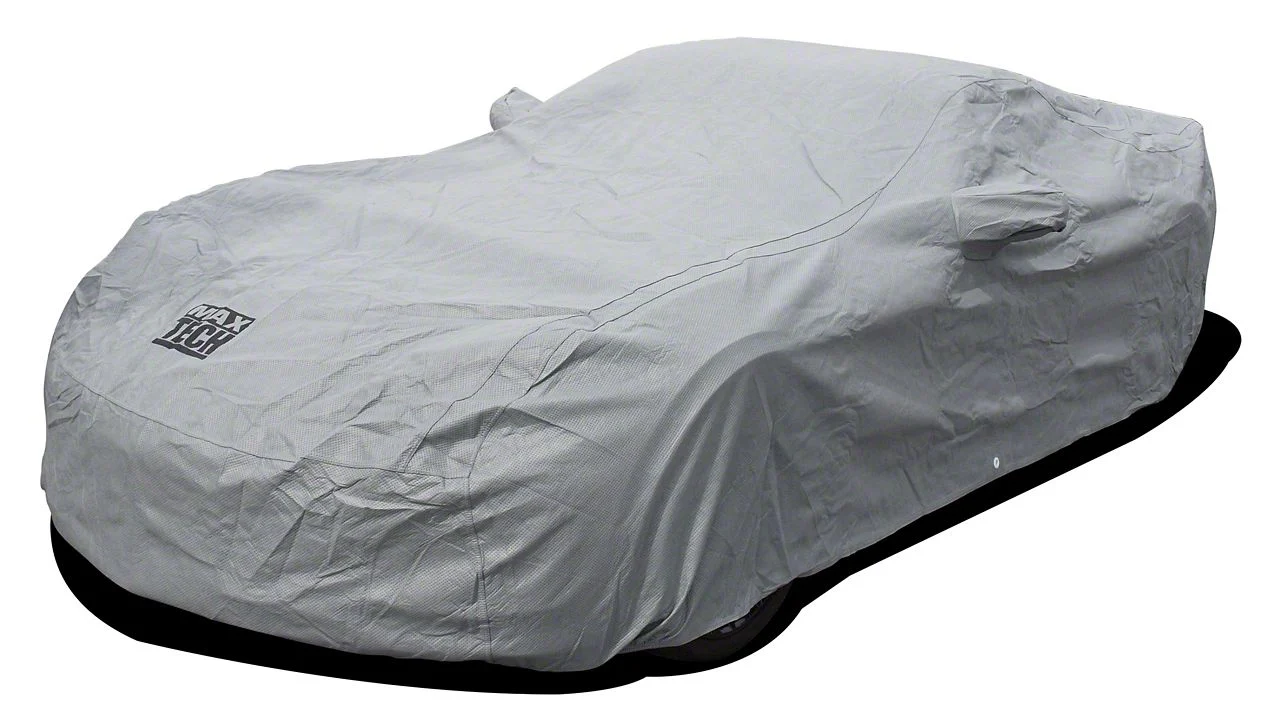 CA Maxtech Outdoor/Indoor Car Cover; Gray (15-19 Corvette C7 Grand Sport, Z06)