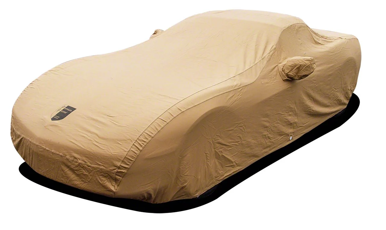 CA Premium Flannel Indoor Car Cover; Tan (05-13 Corvette C6, Excluding Grand Sport & Z06)