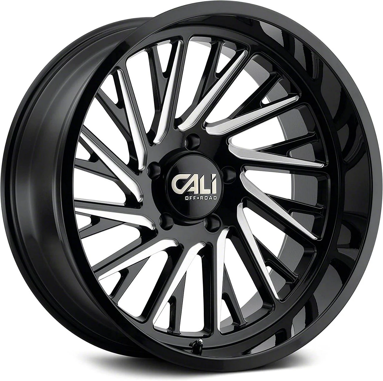 Cali Off-Road Purge Gloss Black Milled 6-Lug Wheel; 20x12; -51mm Offset (07-14 Tahoe)