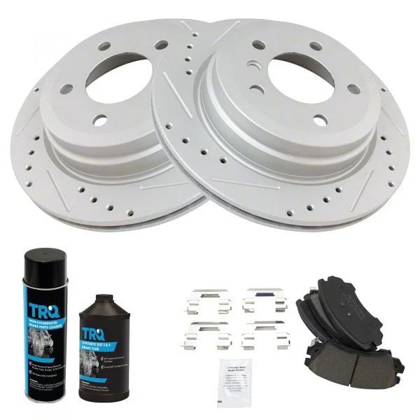 Ceramic Performance Brake Rotor, Pad, Brake Fluid and Cleaner Kit; Front (10-15 Camaro LS, LT)