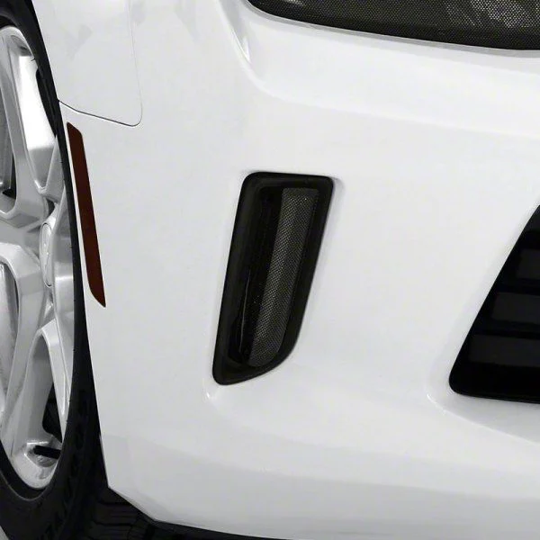 Fog Light Covers; Carbon Fiber Look (16-18 V6 Camaro)